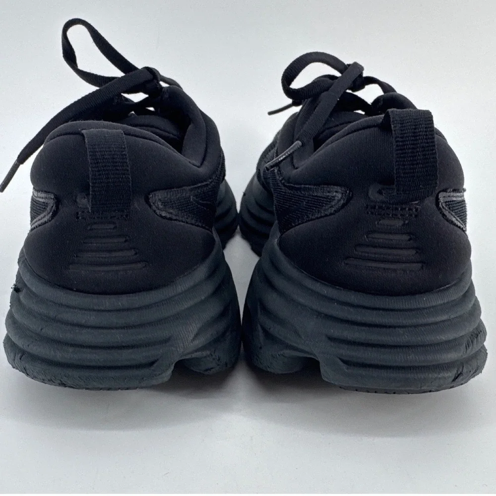 Hoka Bondi 8 Running Shoes Womens 8D Black Max Cushion Sneakers